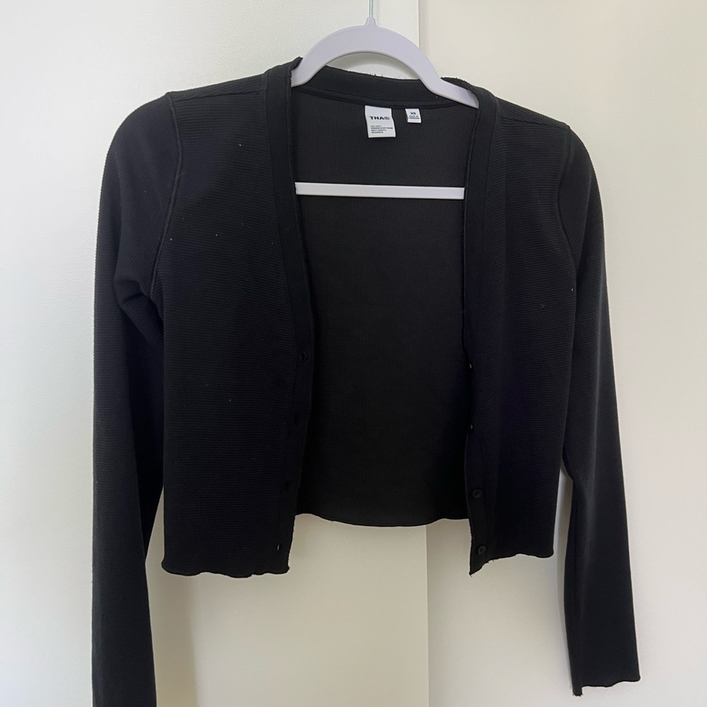 Aritzia Black Cardigan Sweater